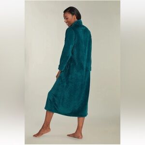 Miss Elaine  Super Soft Long Robe, Emerald-Large